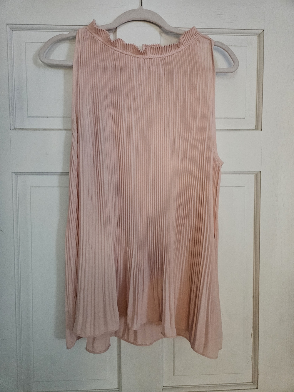 Ann Taylor Pleated Sleeveless Camisole - Blush